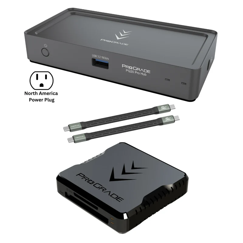 ProGrade Digital PG20 Pro Hub With Custom Cables & Reader Bundle