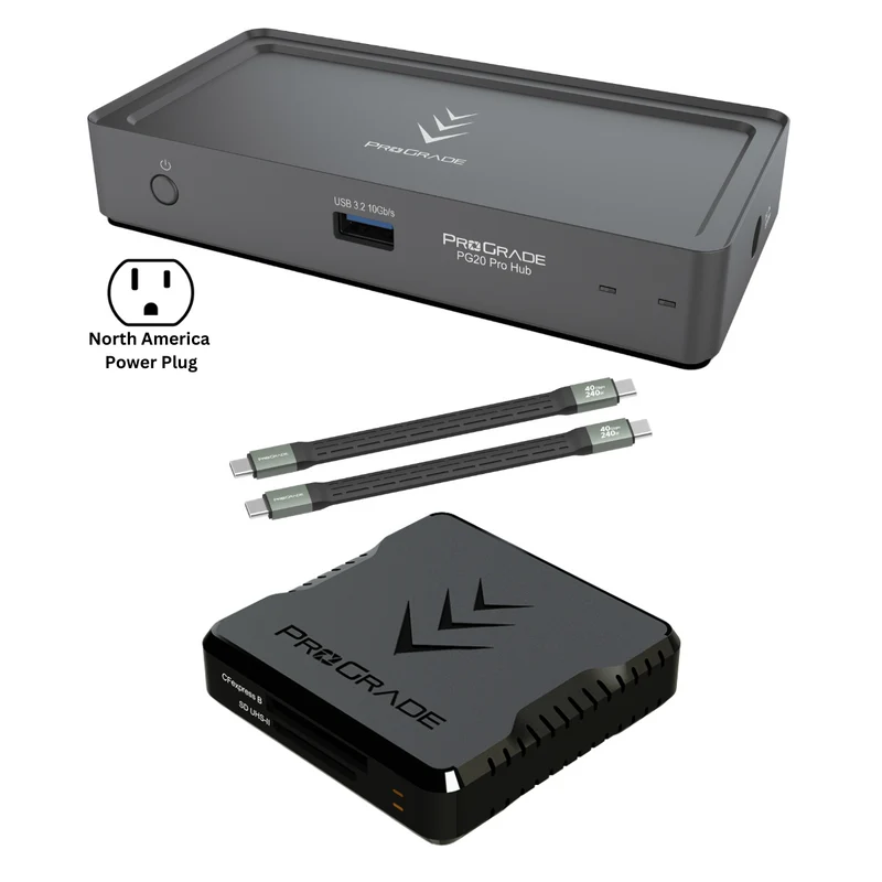 ProGrade Digital PG20 Pro Hub With Custom Cables & Reader Bundle