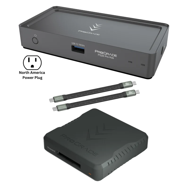 ProGrade Digital PG20 Pro Hub With Custom Cables & Reader Bundle