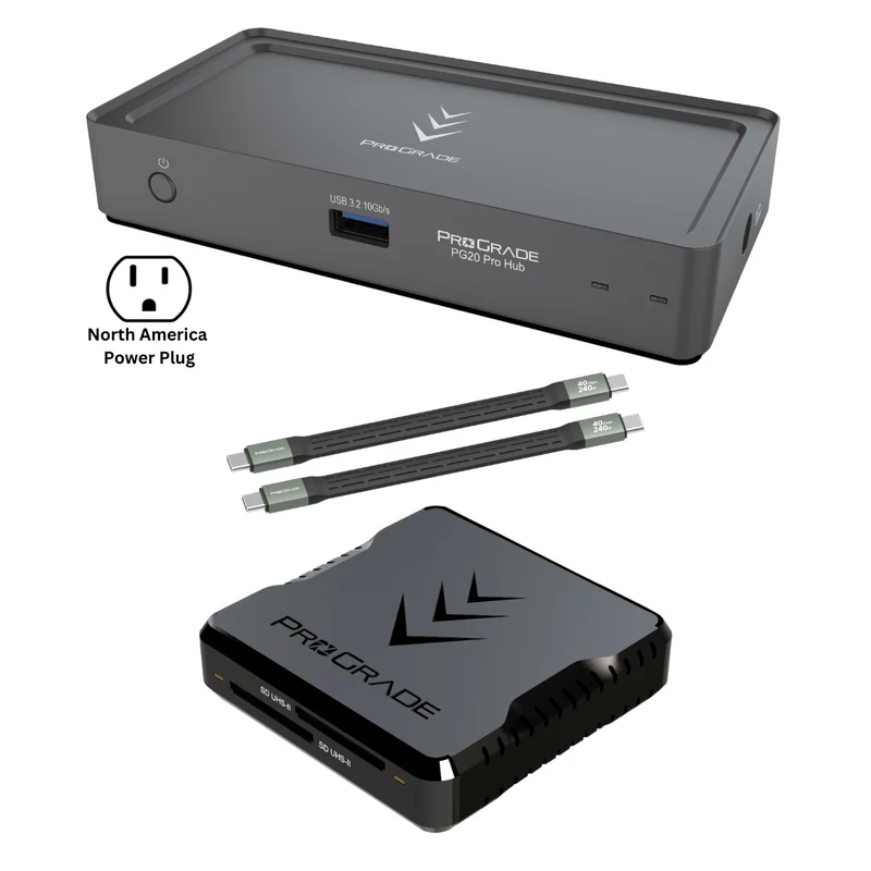 ProGrade Digital PG20 Pro Hub With Custom Cables & Reader Bundle