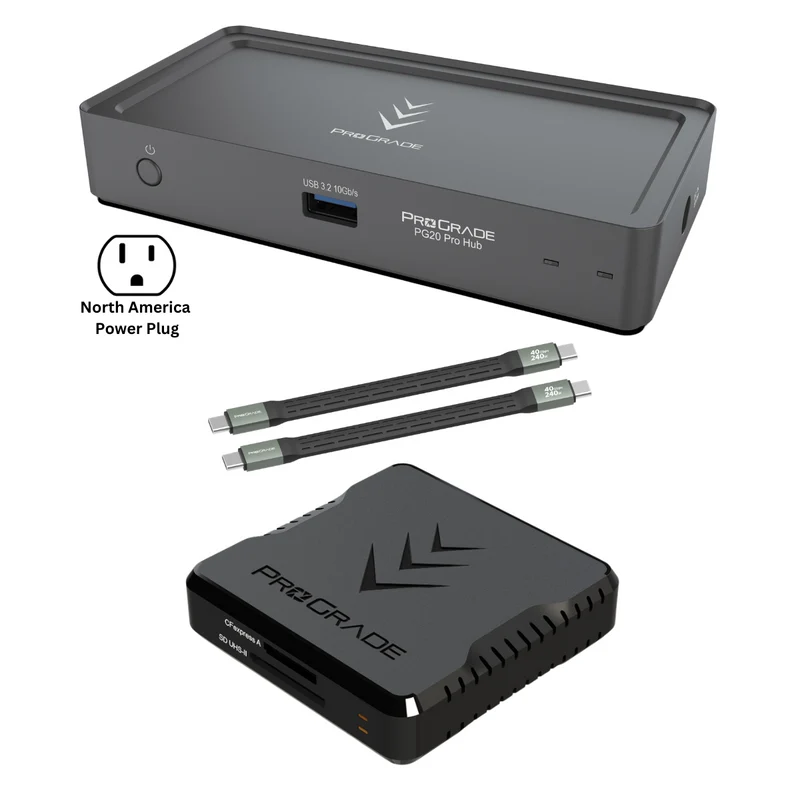 ProGrade Digital PG20 Pro Hub With Custom Cables & Reader Bundle