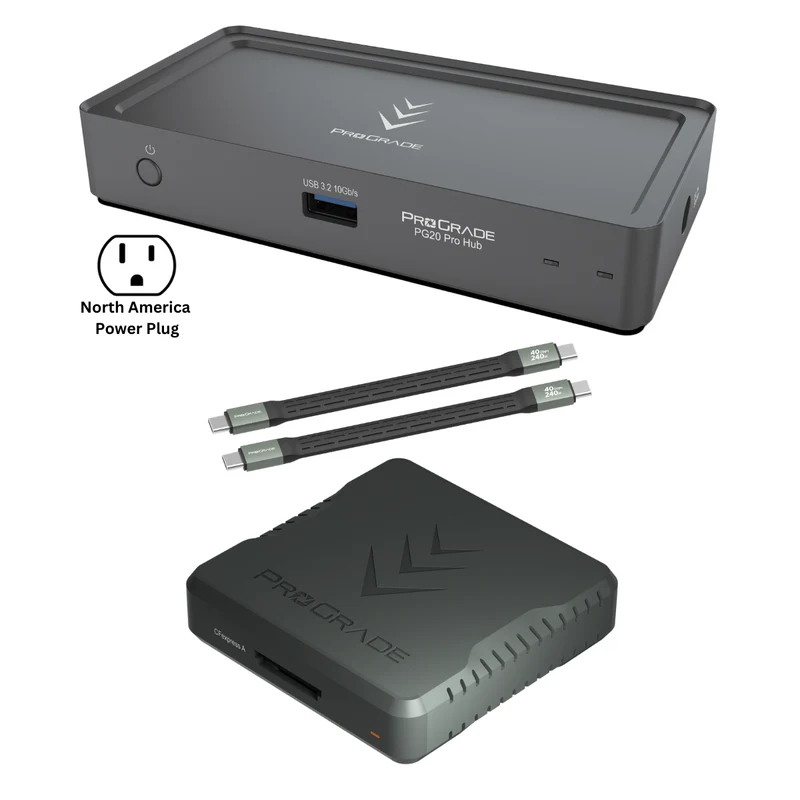 ProGrade Digital PG20 Pro Hub With Custom Cables & Reader Bundle