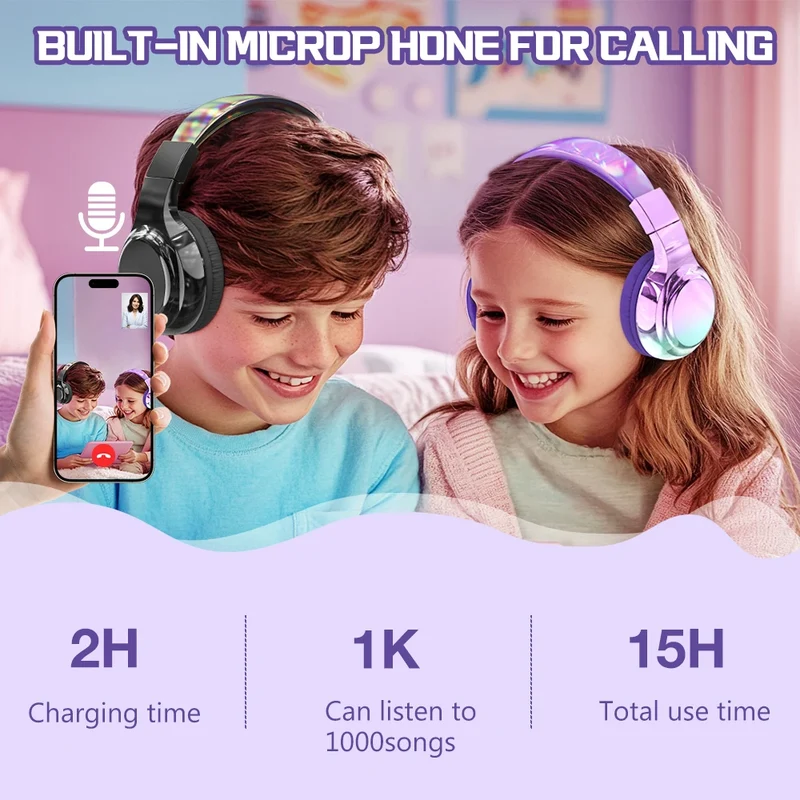 Brilliant Bluetooth Audio Headphones for Kids - Gift Idea Christmas