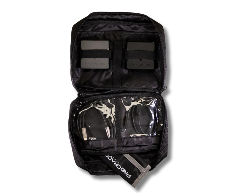 Accessory Case for Readers, SSD and Cables | Soft-Sided