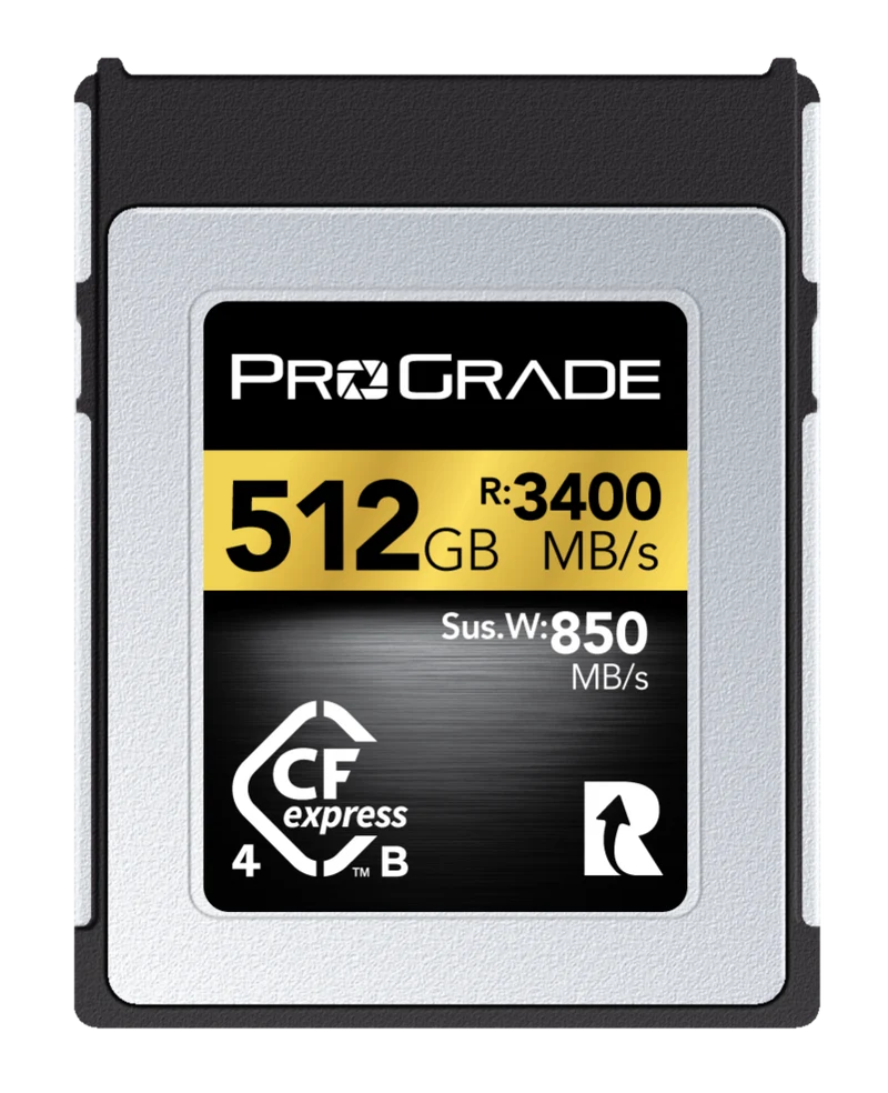 Manufacturer Refurbished ProGrade Digital CFexpress™ 4.0 Type B Memory Card (Gold)