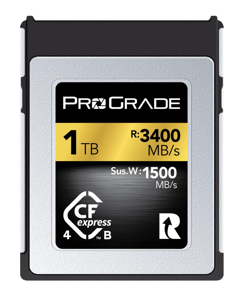 Manufacturer Refurbished ProGrade Digital CFexpress™ 4.0 Type B Memory Card (Gold)