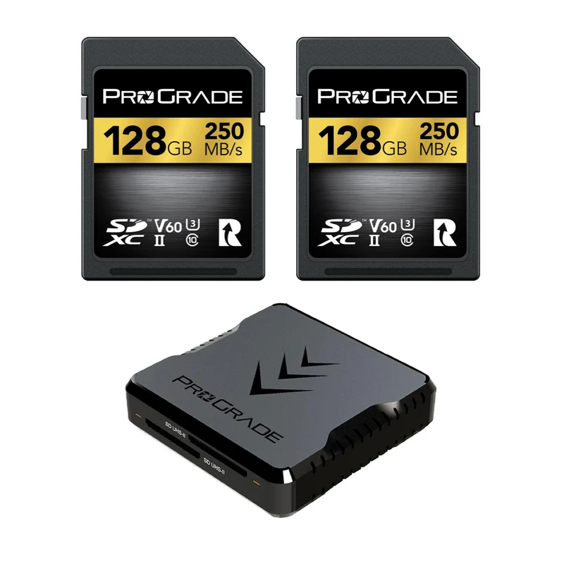 ProGrade Digital SD V60 2-pack & Reader Bundle