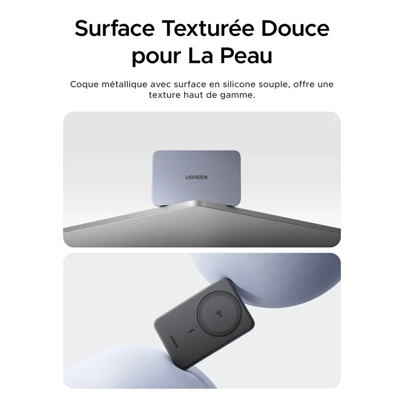 UGREEN MagFlow Air Batterie Externe Magnétique (5000mAh, Qi2 15W)