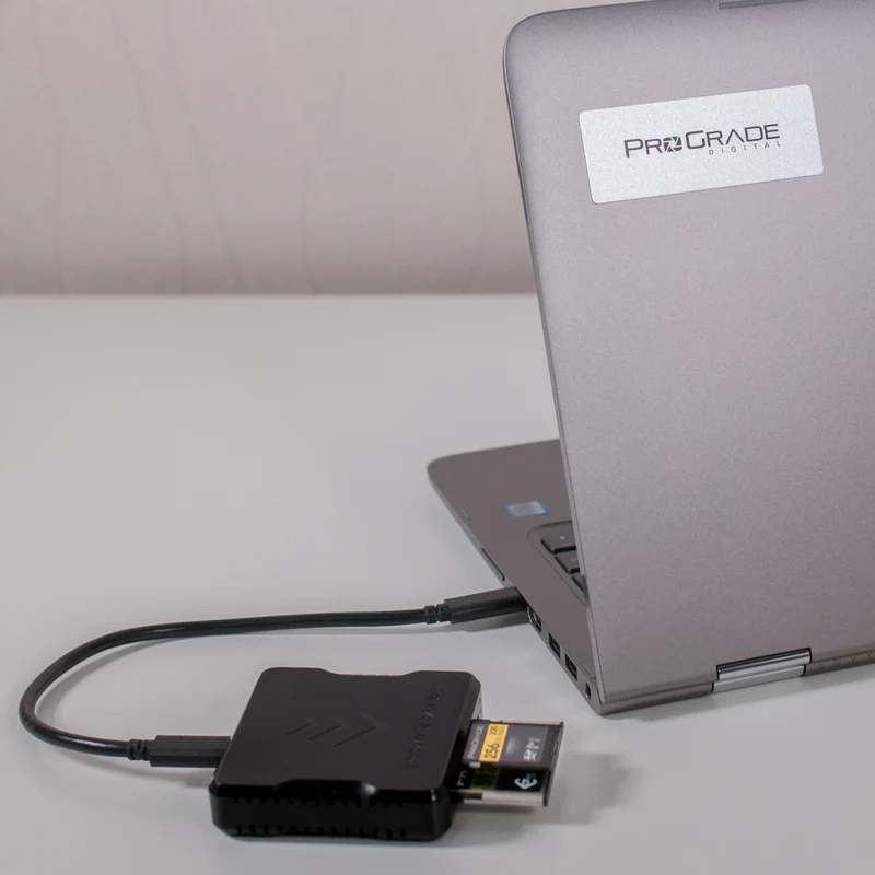 CFast and SD UHS-II Dual-Slot Memory Card Reader by ProGrade Digital | USB 3.2 (PG02)