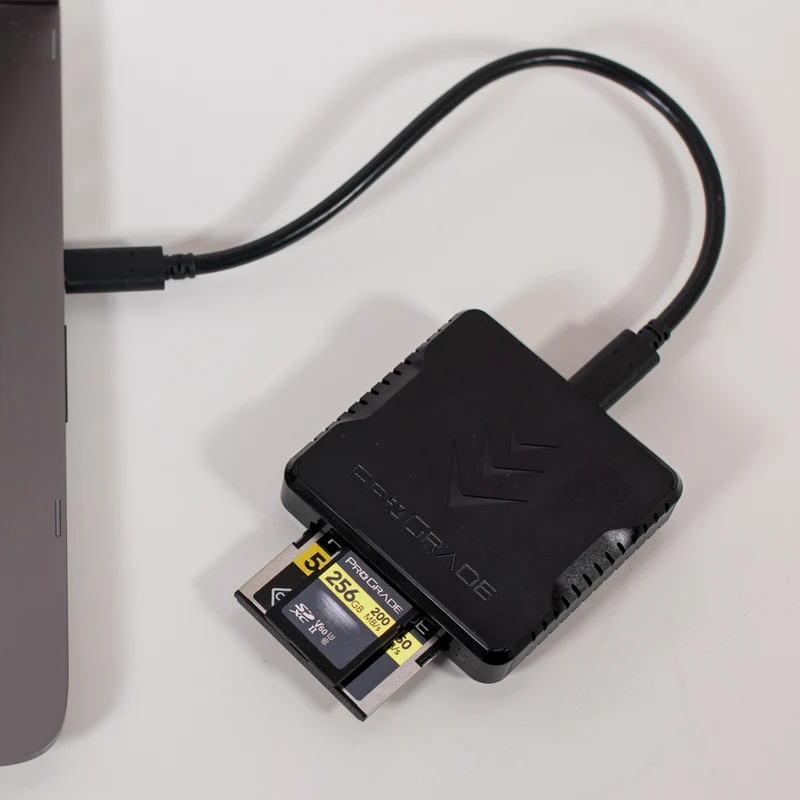 CFast and SD UHS-II Dual-Slot Memory Card Reader by ProGrade Digital | USB 3.2 (PG02)