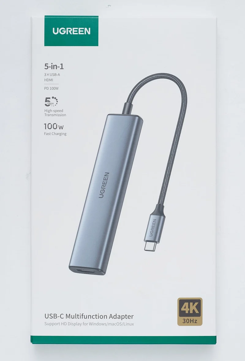 UGREEN Revodok Hub USB C HDMI 4K avec PD Charge 100W Aliment