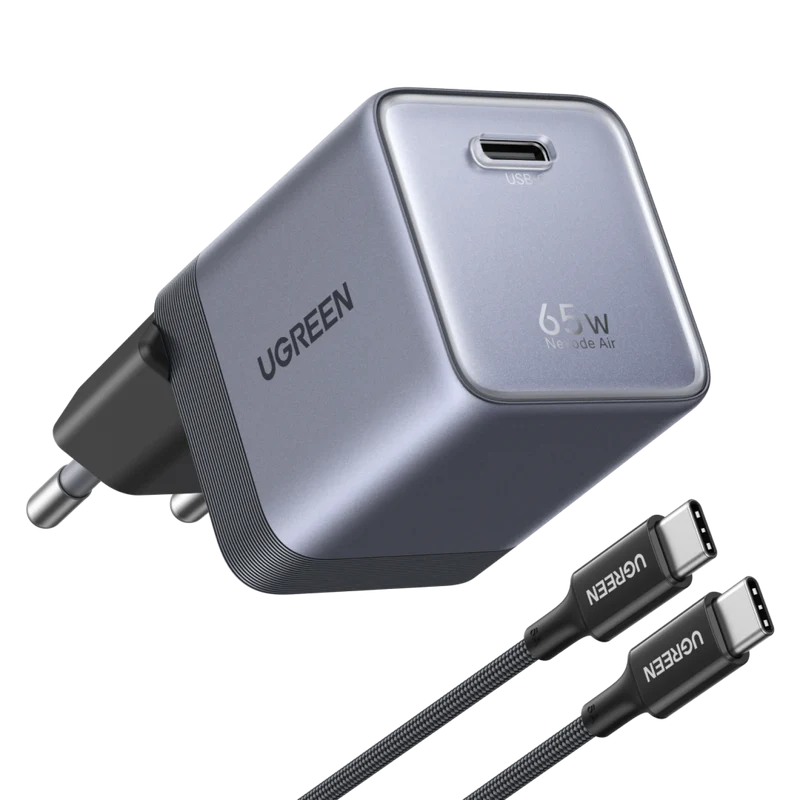 UGREEN Nexode Air Chargeur USB-C (65W, GaN, Prise Pliable)
