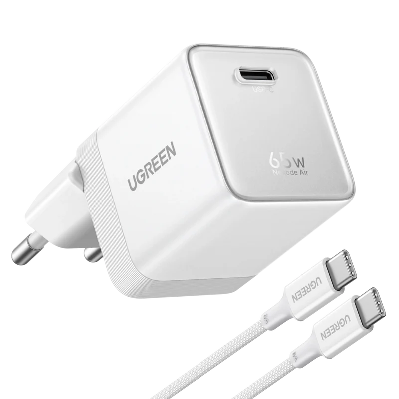 UGREEN Nexode Air Chargeur USB-C (65W, GaN, Prise Pliable)