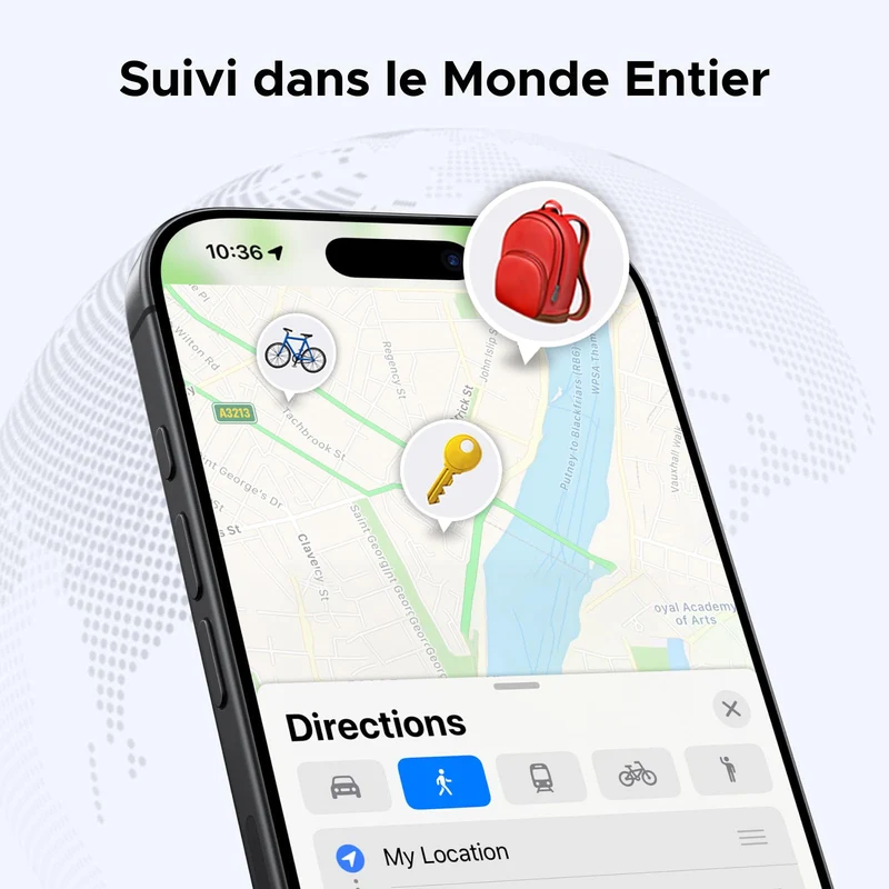 UGREEN FineTrack Smart Tracker – Lot de 5 (iOS uniquement)