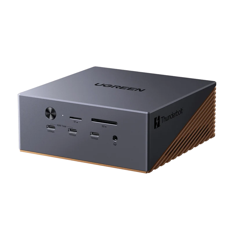 UGREEN Maxidok Station d’accueil Thunderbolt™ 5 17-en-1 – 8TB, double affichage 6K/8K pour Mac & Windows