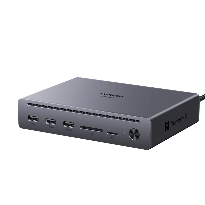 UGREEN Maxidok Station d’accueil Thunderbolt™ 5 10-en-1 avec Ethernet Gigabit – double affichage 6K/8K pour Mac et Windows