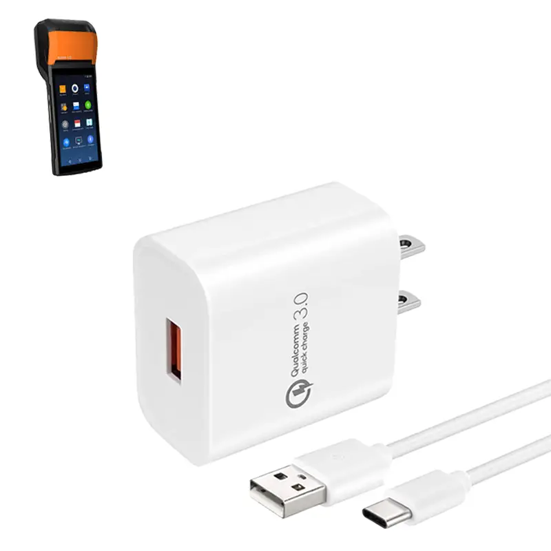 Chargeur mural pour terminal Sunmi POS portable avec câble USB-C | Agoz