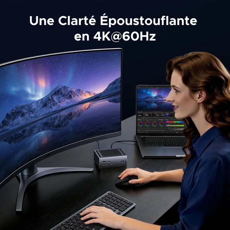 UGREEN Revodok Pro Station d’Accueil 10-en-1 (HDMI 4K@60Hz, USB 3.2 10 Gbps, PD 100 W)