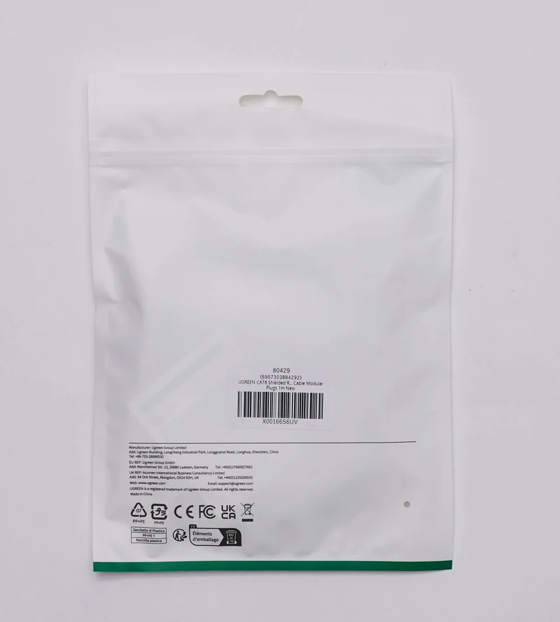 UGREEN Cat 8 Cable Ethernet Réseau RJ45 Super Débit 40Gbps 2000MHz