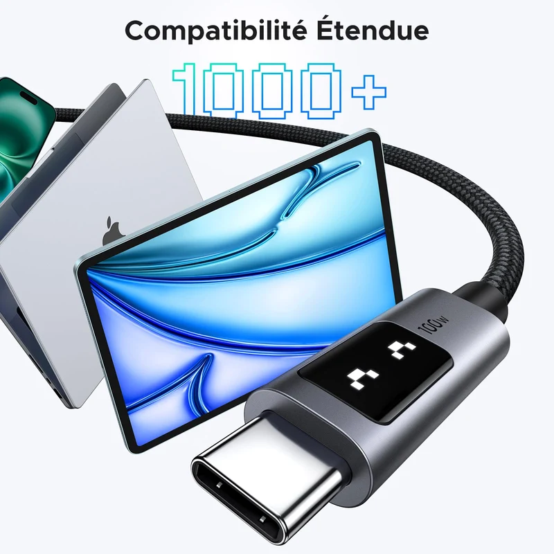 UGREEN Uno Câble USB C vers USB C 100W