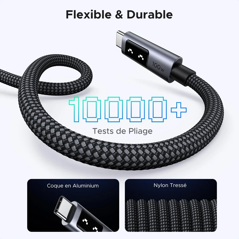 UGREEN Uno Câble USB C vers USB C 100W
