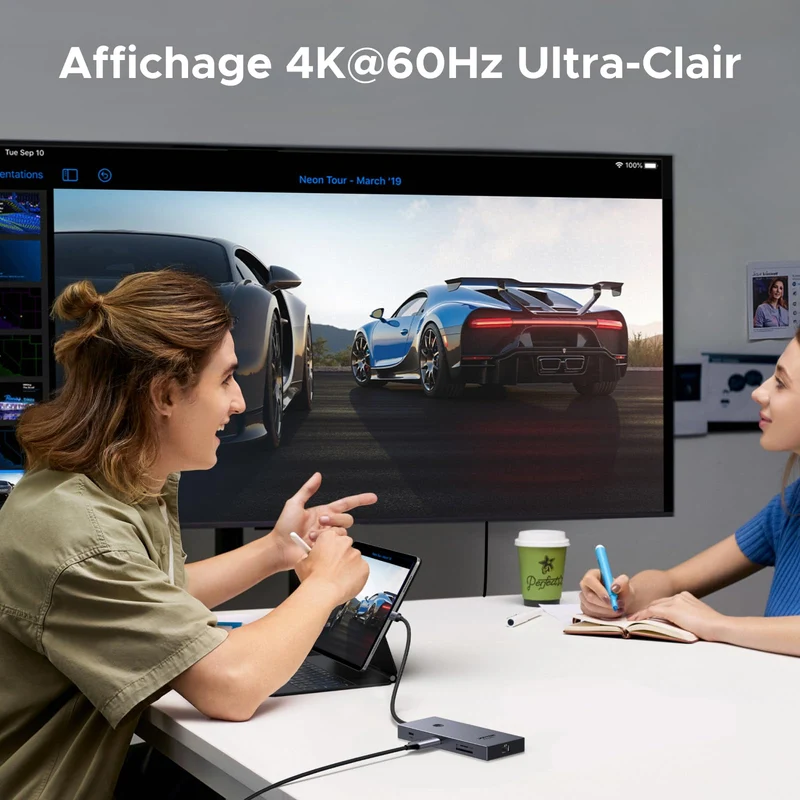 UGREEN Revodok Pro 9-en-1 Hub USB-C (HDMI 4K@60Hz, 10Gbps, PD100W)