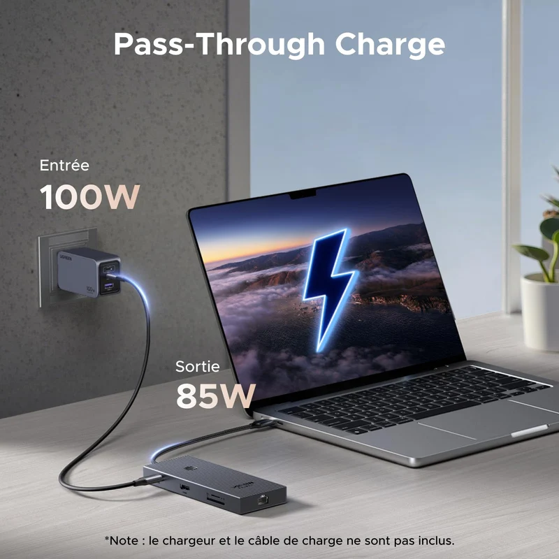 UGREEN Revodok Pro 9-en-1 Hub USB-C (HDMI 4K@60Hz, 10Gbps, PD100W)