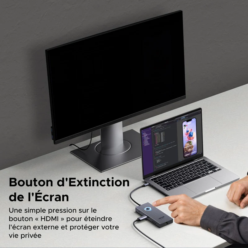 UGREEN Revodok Pro 9-en-1 Hub USB-C (HDMI 4K@60Hz, 10Gbps, PD100W)