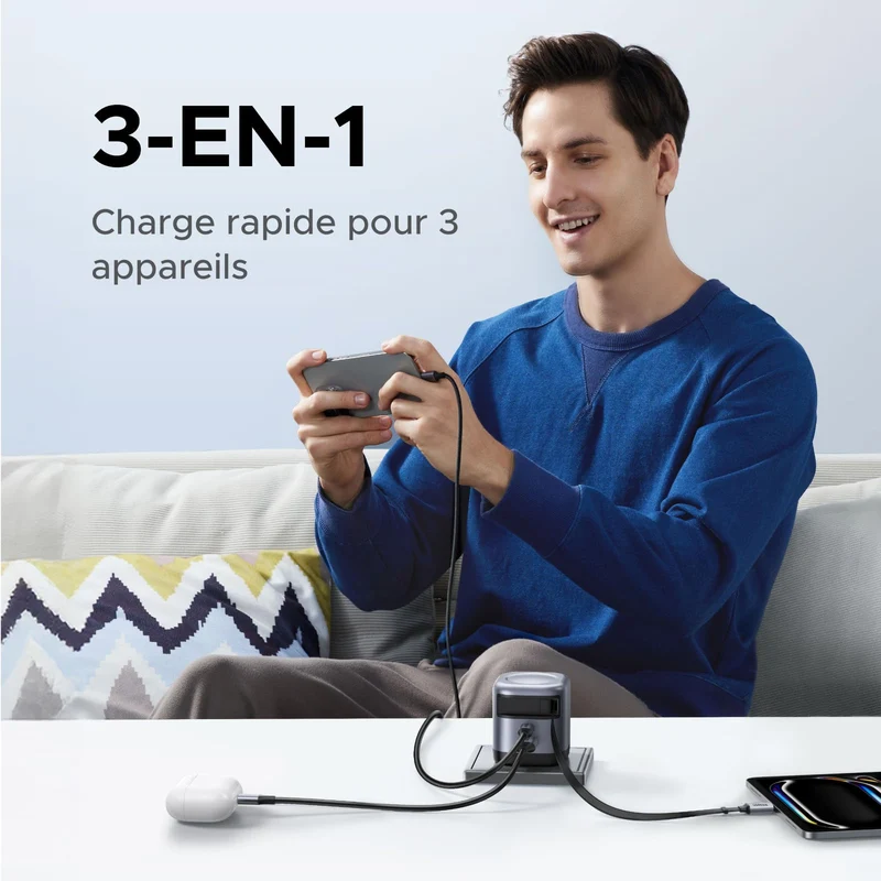 UGREEN Nexode Chargeur 45W avec câble USB-C rétractable