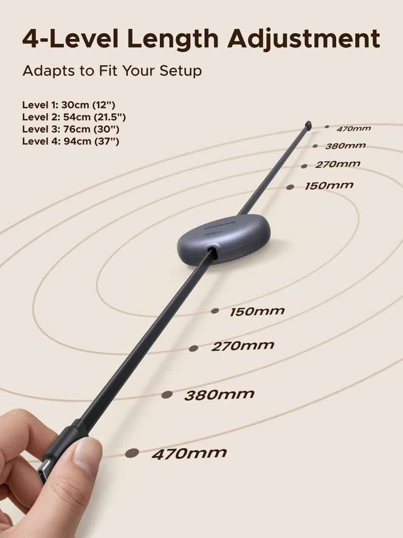 UGREEN Nexode Câble USB-C rétractable 100W