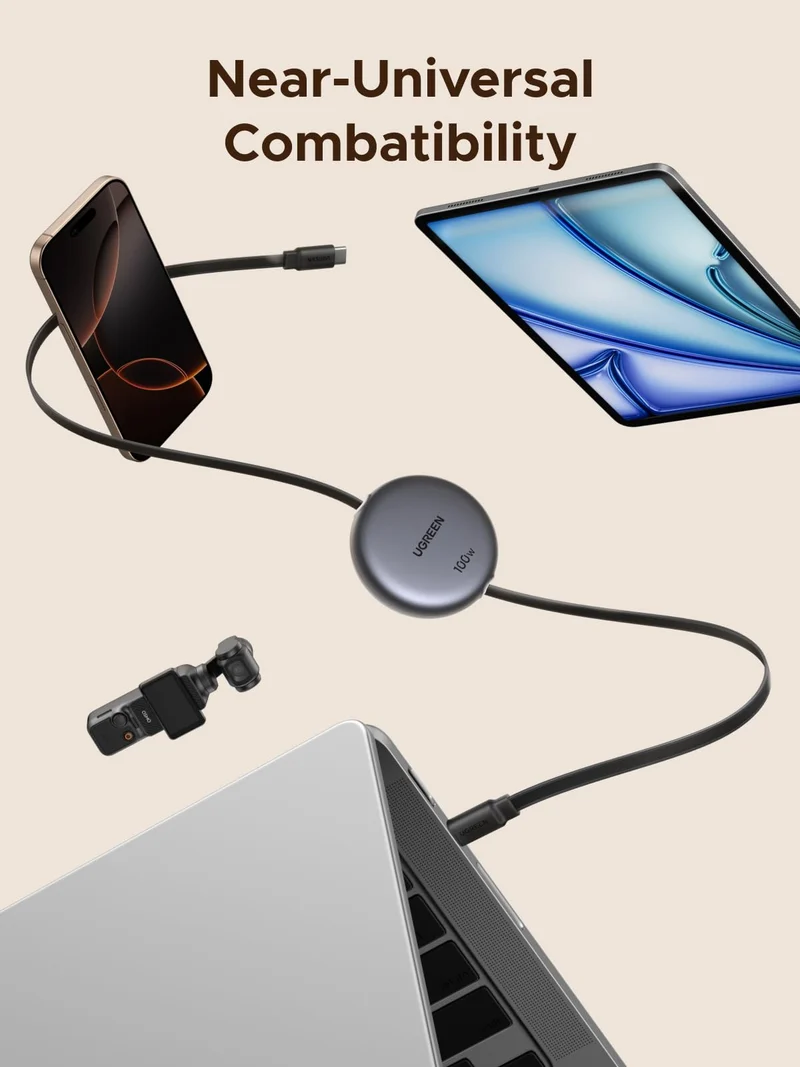 UGREEN Nexode Câble USB-C rétractable 100W