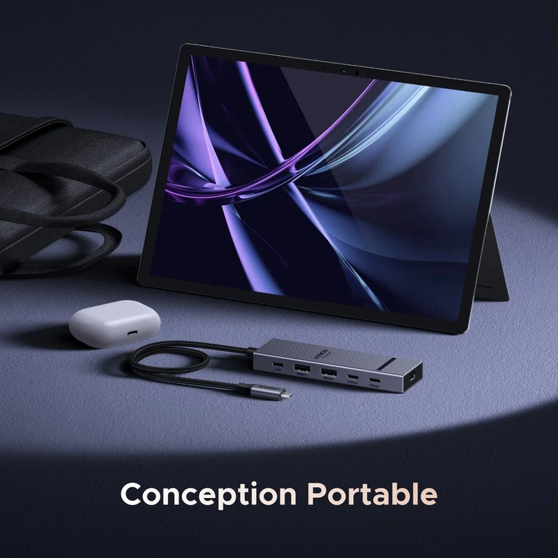 UGREEN Revodok Pro Hub USB-C 6-en-1 (4K@60Hz, 10 Gbps, PD 100 W)