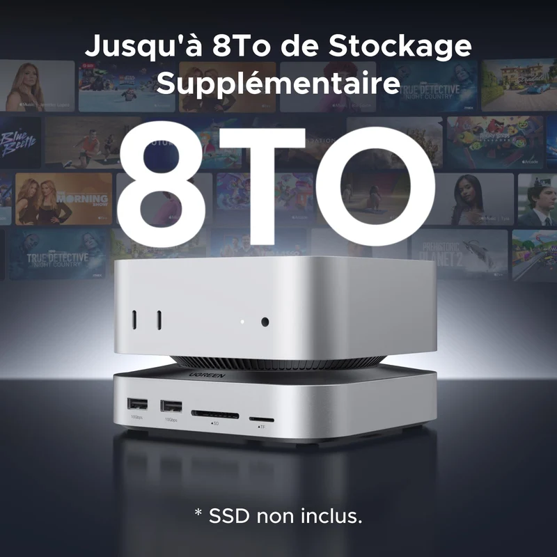 UGREEN Station d’accueil 11-en-1 pour Mac avec boîtier SSD NVMe