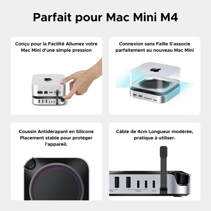 UGREEN Station d’accueil 11-en-1 pour Mac avec boîtier SSD NVMe