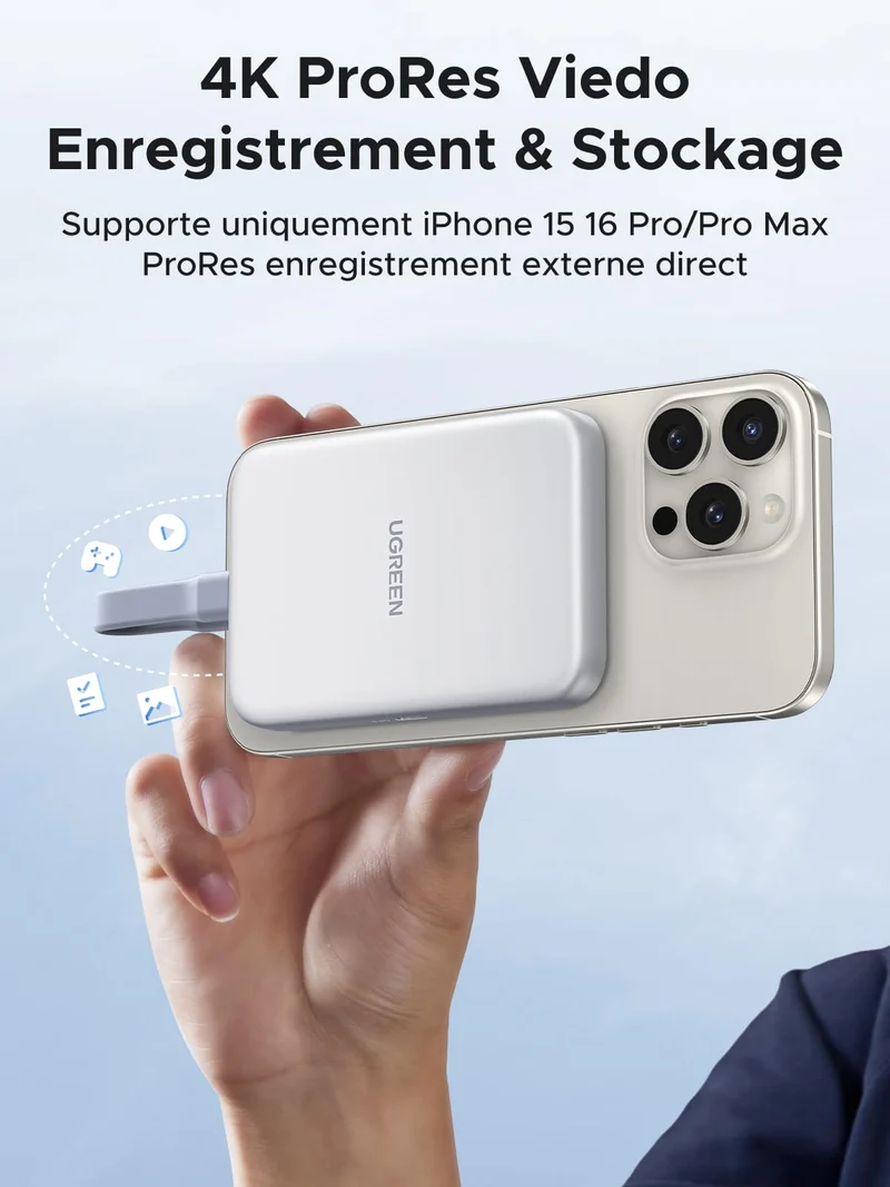UGREEN Boîtier M.2 NVMe Magnétique avec MagSafe