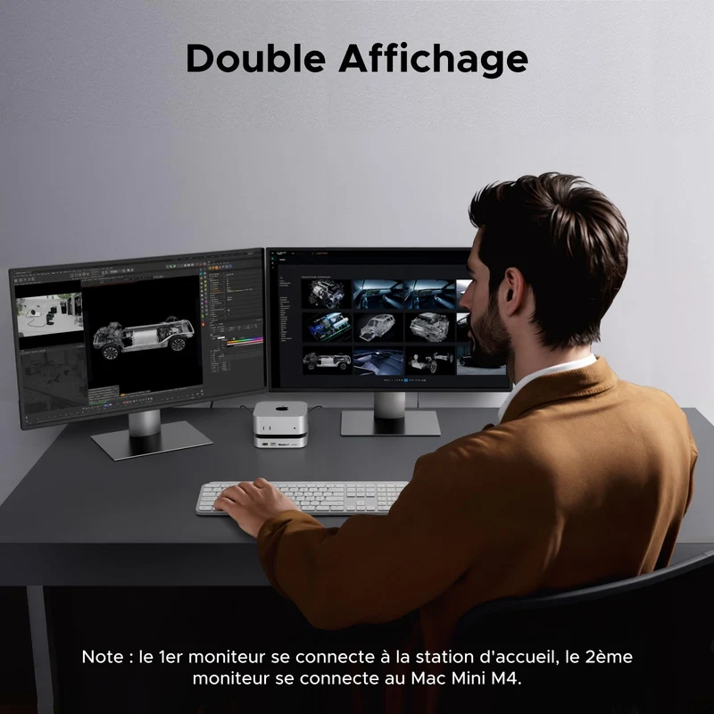 UGREEN Station d’accueil pour Mac avec boîtier SSD NVMe 4K@240Hz
