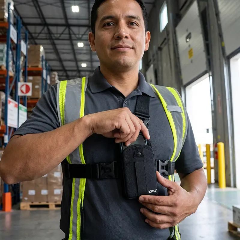 Pochette de scanner montée sur la poitrine pour scanners de codes-barres Keyence | Agoz