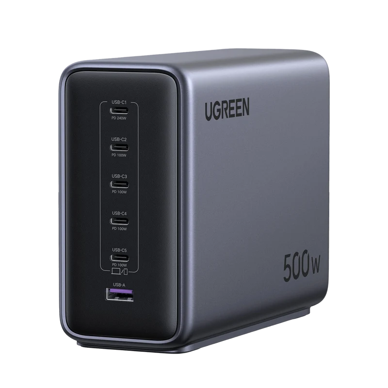 UGREEN Nexode 500W Chargeur rapide de bureau GaN 6 ports