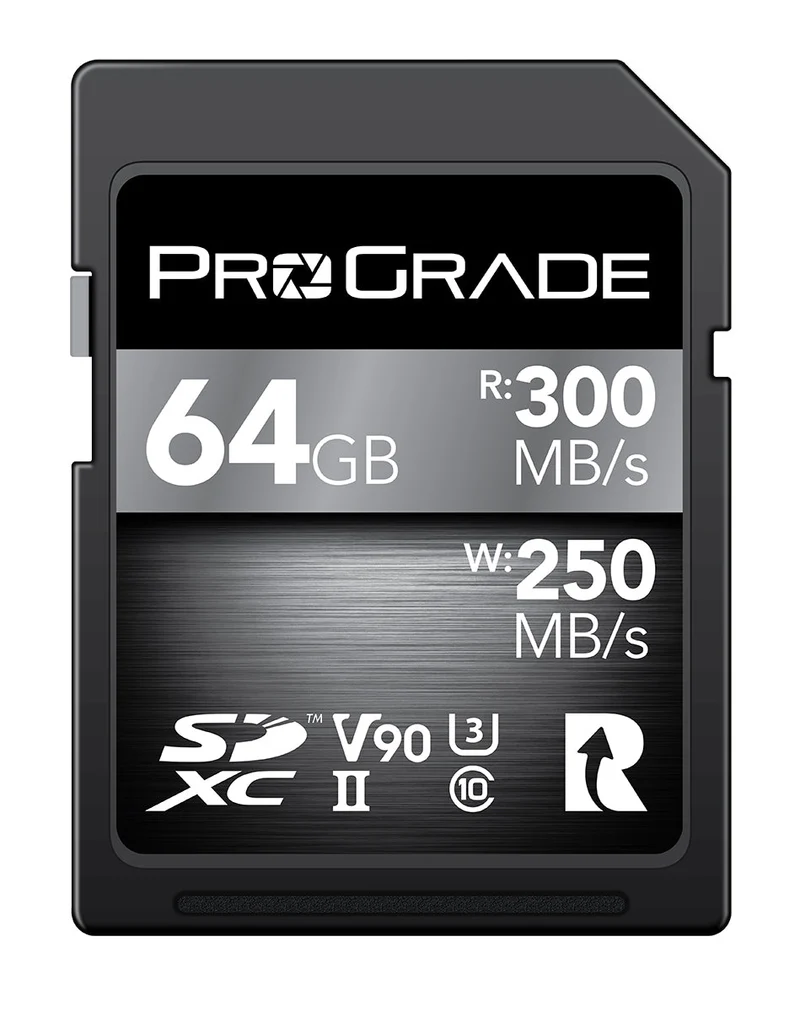 Manufacturer Refurbished ProGrade Digital SDXC UHS-II V90 300R Memory Card