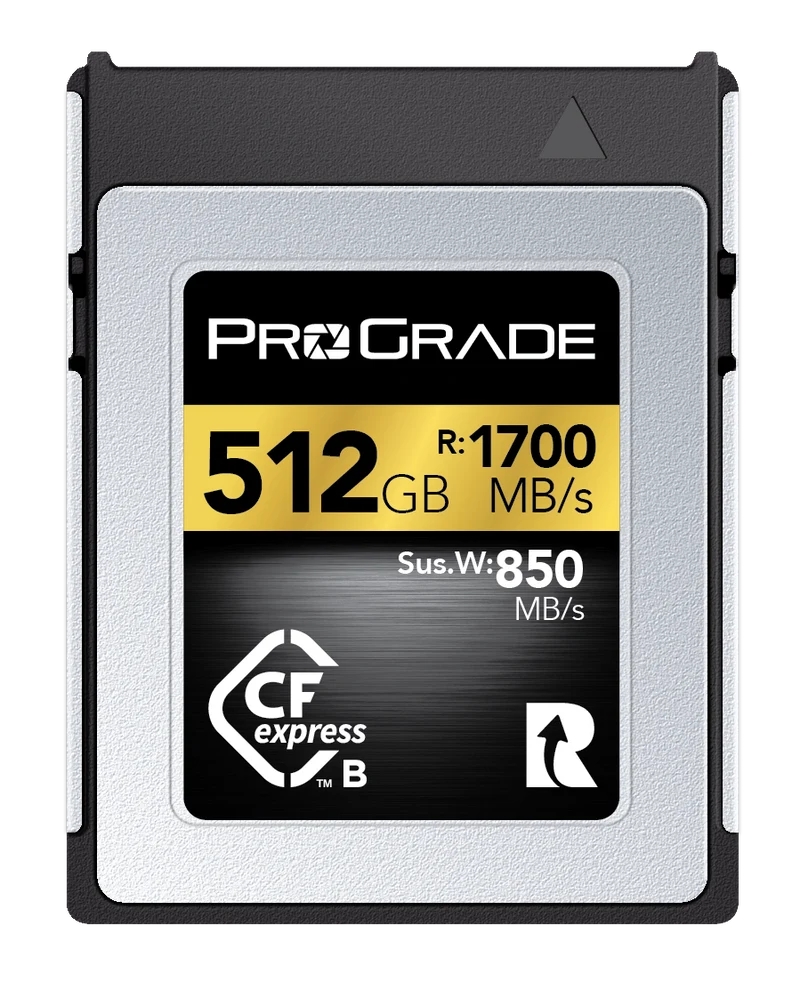 Manufacturer Refurbished ProGrade Digital CFexpress™ 2.0 Type B Memory Card (Gold) 1700