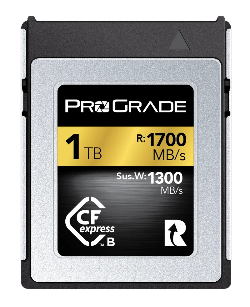 Manufacturer Refurbished ProGrade Digital CFexpress™ 2.0 Type B Memory Card (Gold) 1700
