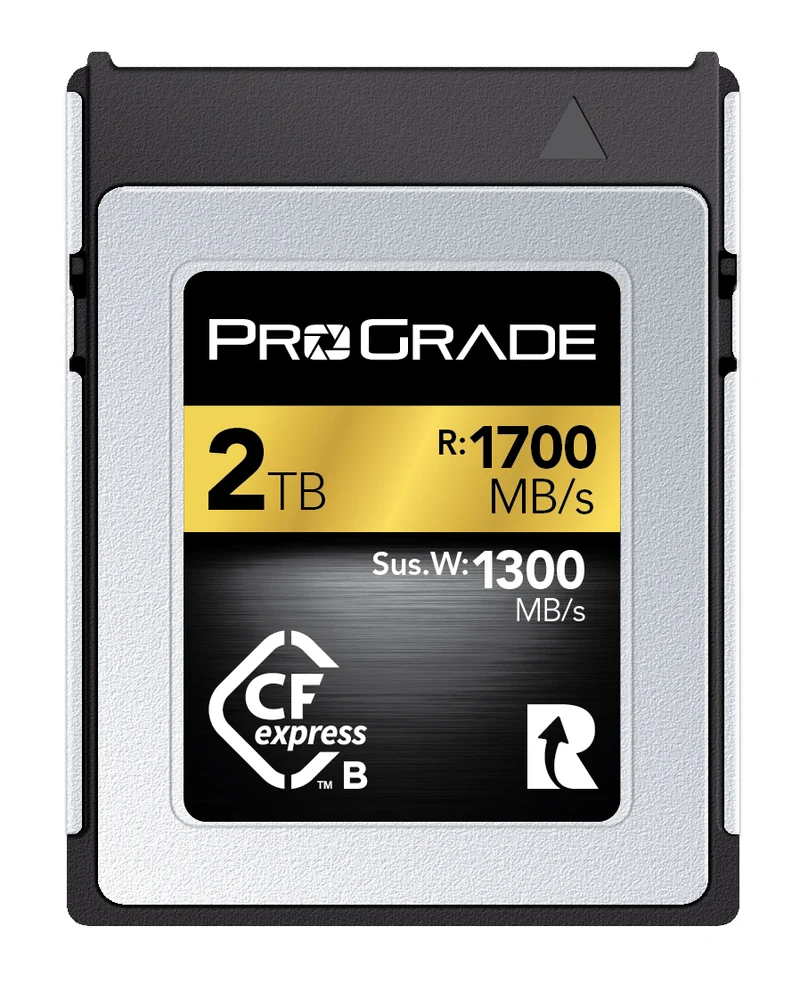 Manufacturer Refurbished ProGrade Digital CFexpress™ 2.0 Type B Memory Card (Gold) 1700