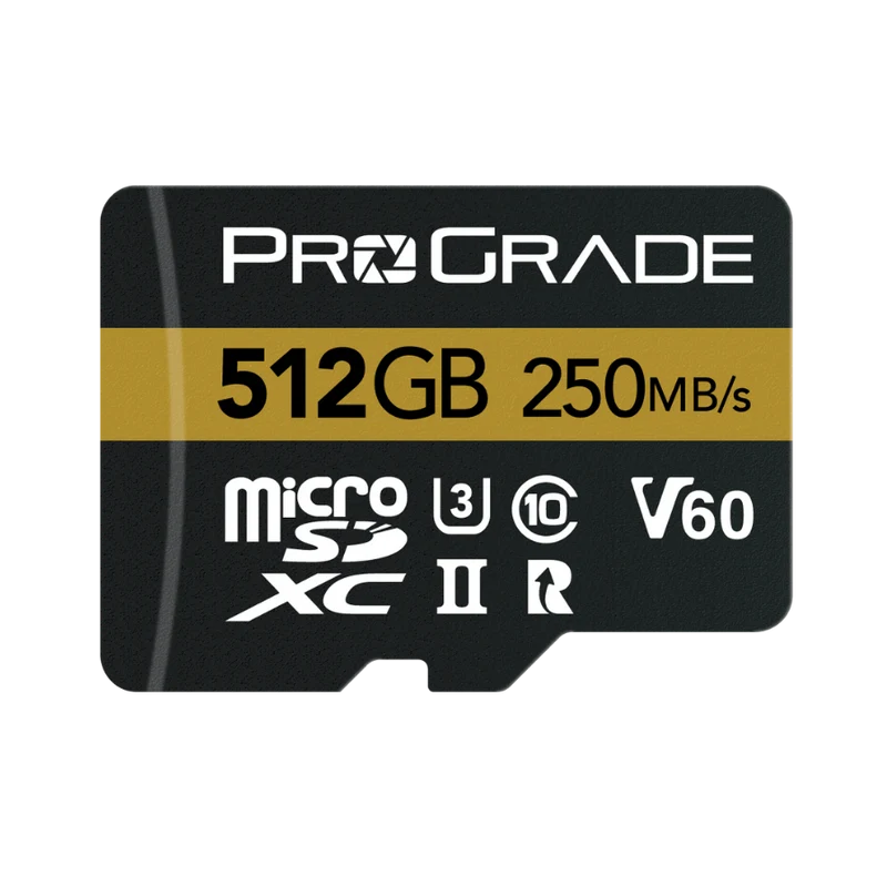 Manufacturer Refurbished microSDXC UHS-II V60 Memory Card (250MBps)