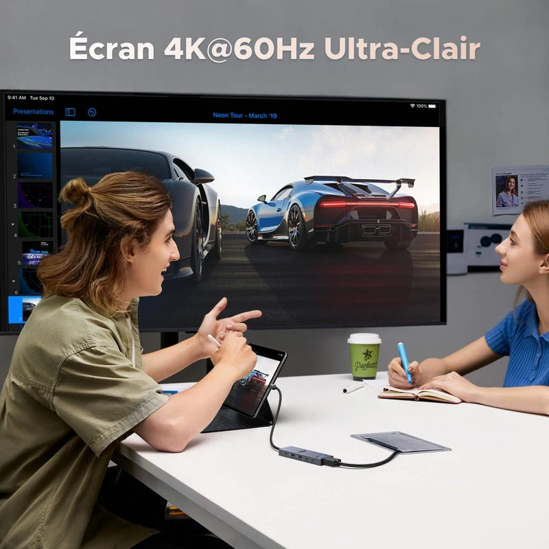 UGREEN Revodok Pro 106 Station d'accueil 6-en-1 (4K60Hz, PD100W)
