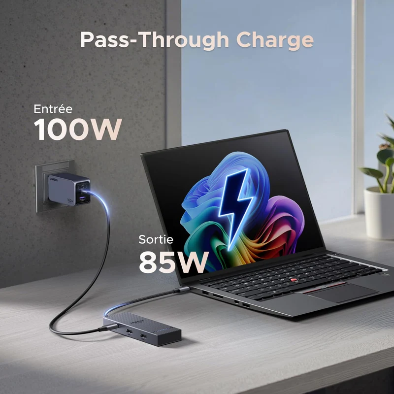 UGREEN Revodok Pro 207 Station d’accueil 7-en-1 (Double HDMI 4K@60Hz)