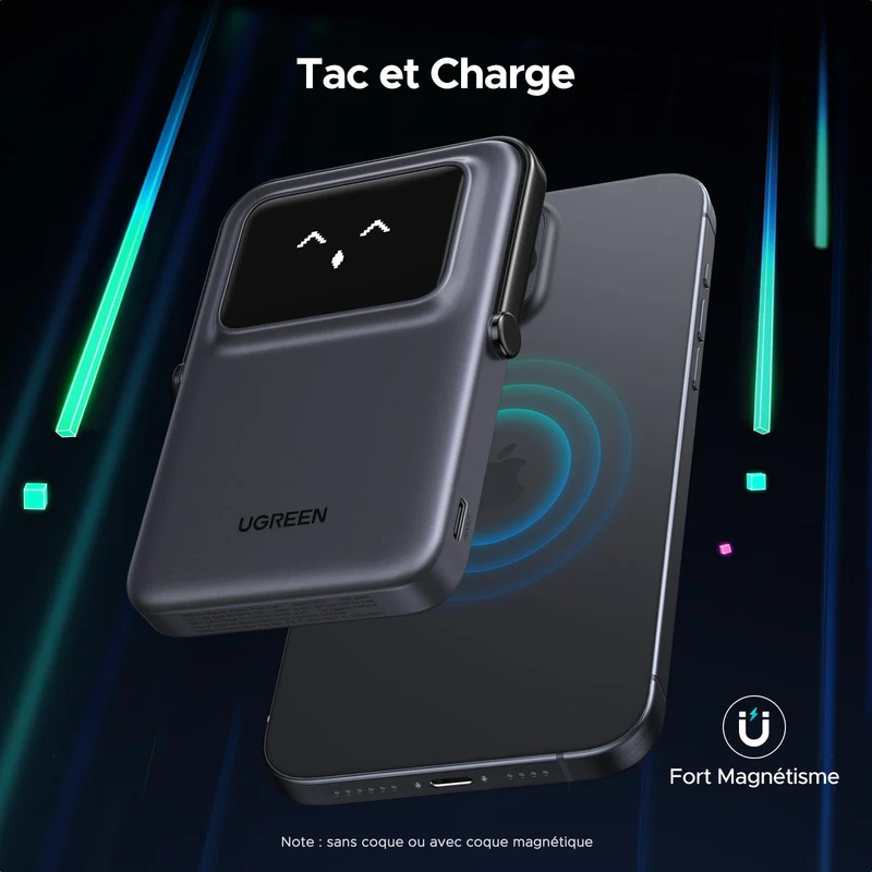 UGREEN Uno Batterie Externe Magnétique sans Fil 5000mAh 7.5W