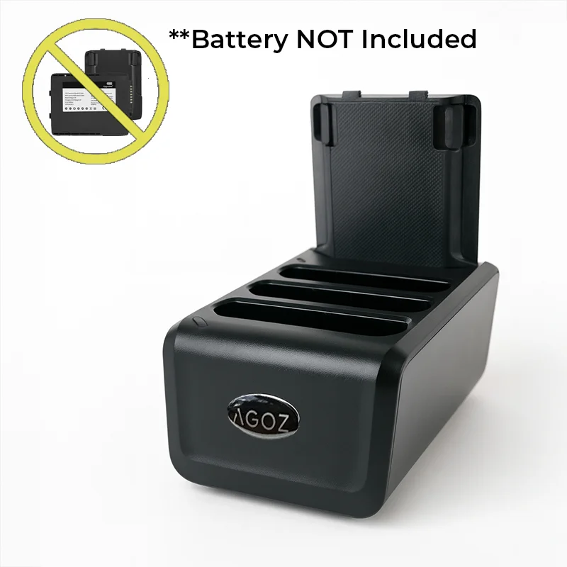 Station d'accueil chargeur de batterie 4 emplacements pour ordinateur mobile Zebra TC7X pour batteries de rechange | Agoz