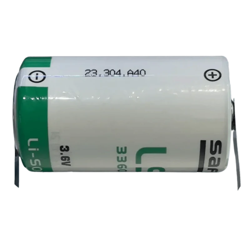 Pile Saft 33600 Lithium 3.6V 13Ah avec languettes