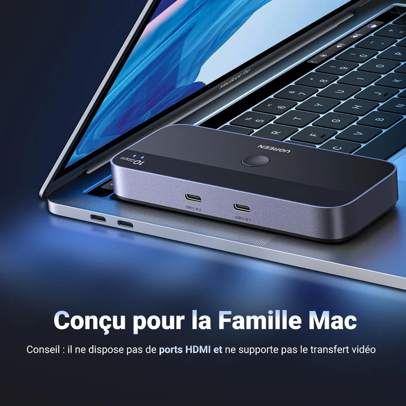 UGREEN Switch USB C 3.2 10Gbps 4 Ports USB Switch