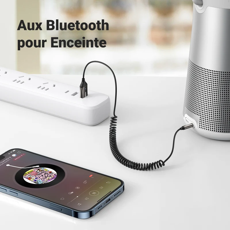 UGREEN Adaptateur 5.3 pour Voiture Jack R cepteur Bluetooth